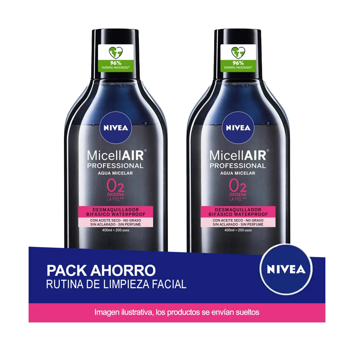Agua Micelar Bifásica Nivea Skin Breathe