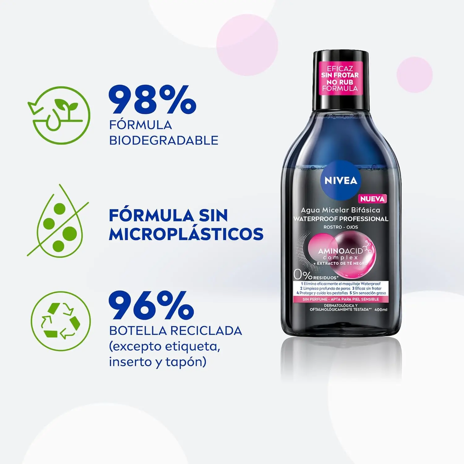 Agua Micelar Bifásica Nivea Skin Breathe - Imagen 8
