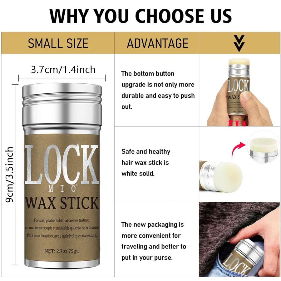 LOCKMIO Hair Wax Stick - Imagen 5