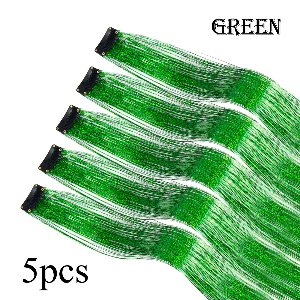 Kit de extensiones de cabello con brillo Hair Tinsel AliLeader (5 piezas) - Imagen 11