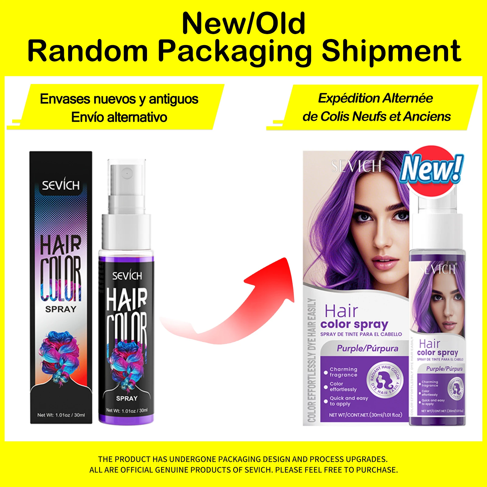 Spray de Color Temporal para Cabello Sevich 30 ml - Imagen 9