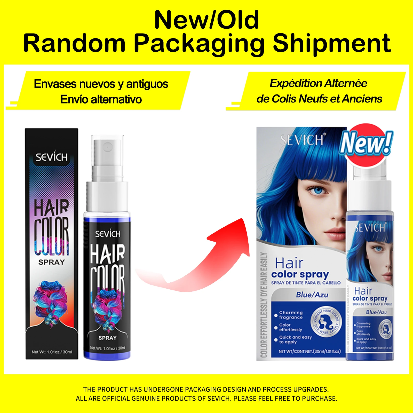 Spray de Color Temporal para Cabello Sevich 30 ml - Imagen 7