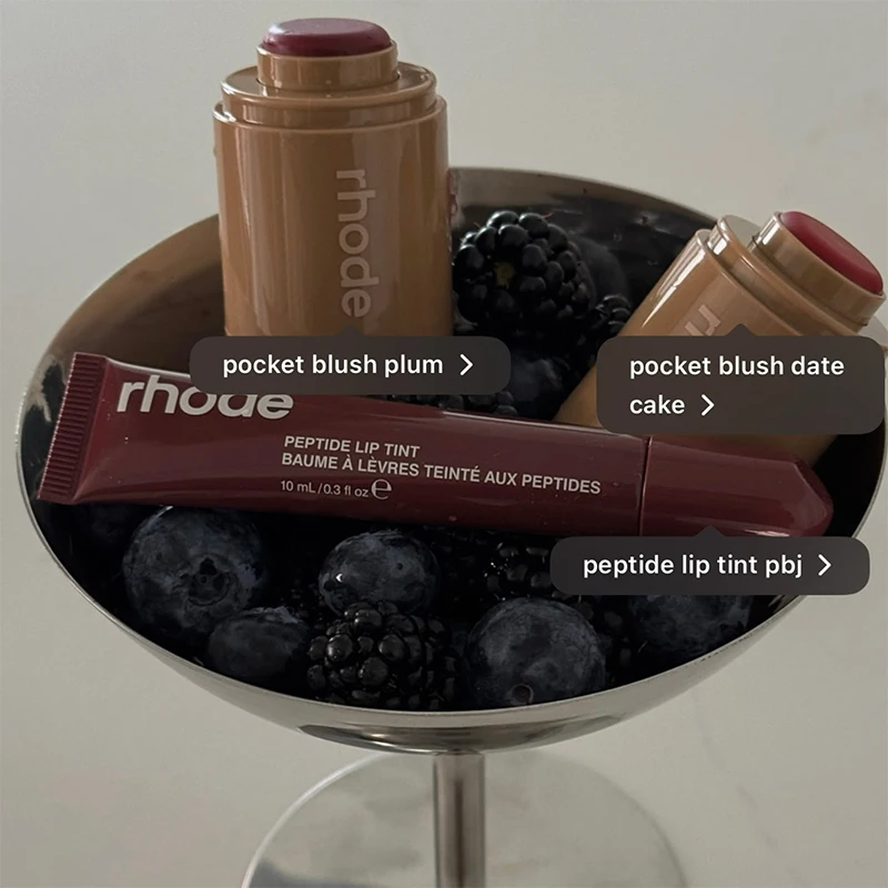 RHODE Skin Balm Jelly Bean Lip Gloss & Pocket Blush Stick - Imagen 5