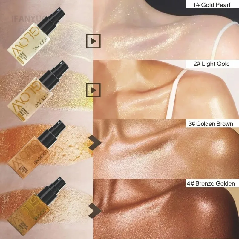 Pearlescent Glitter Shimmer Spray - Imagen 3