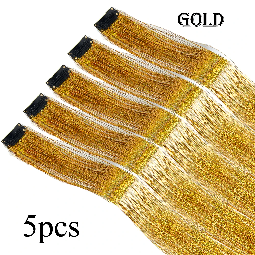 Kit de extensiones de cabello con brillo Hair Tinsel AliLeader (5 piezas) - Imagen 18