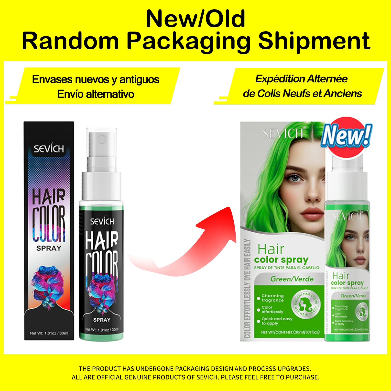 Spray de Color Temporal para Cabello Sevich 30 ml - Imagen 10