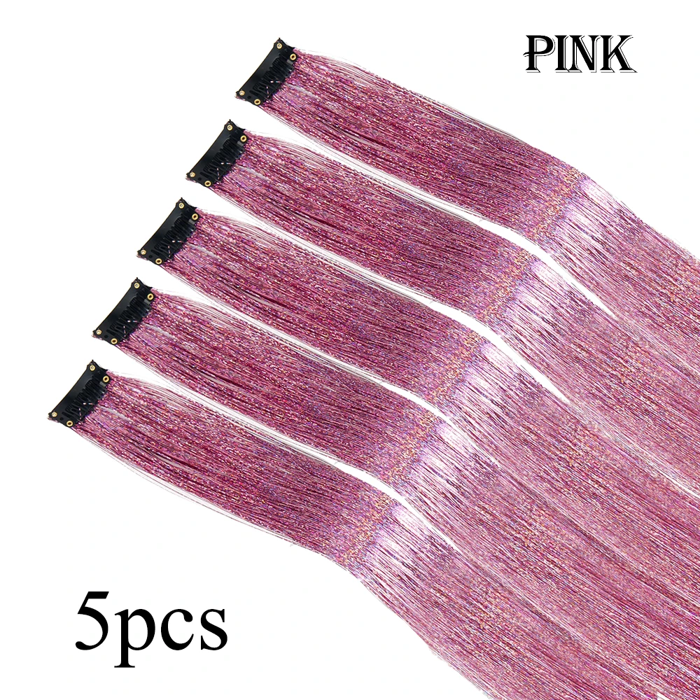Kit de extensiones de cabello con brillo Hair Tinsel AliLeader (5 piezas) - Imagen 8