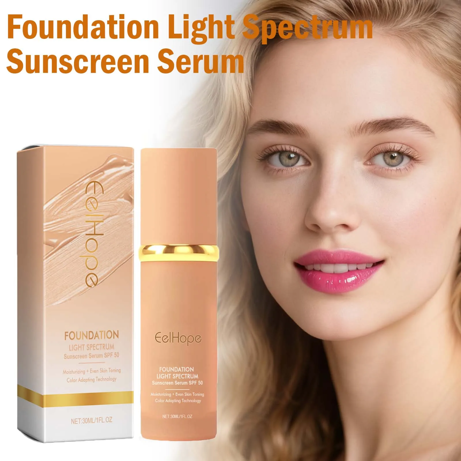 Base de Maquillaje Color Changing 4 en 1 Eelhope SPF 50