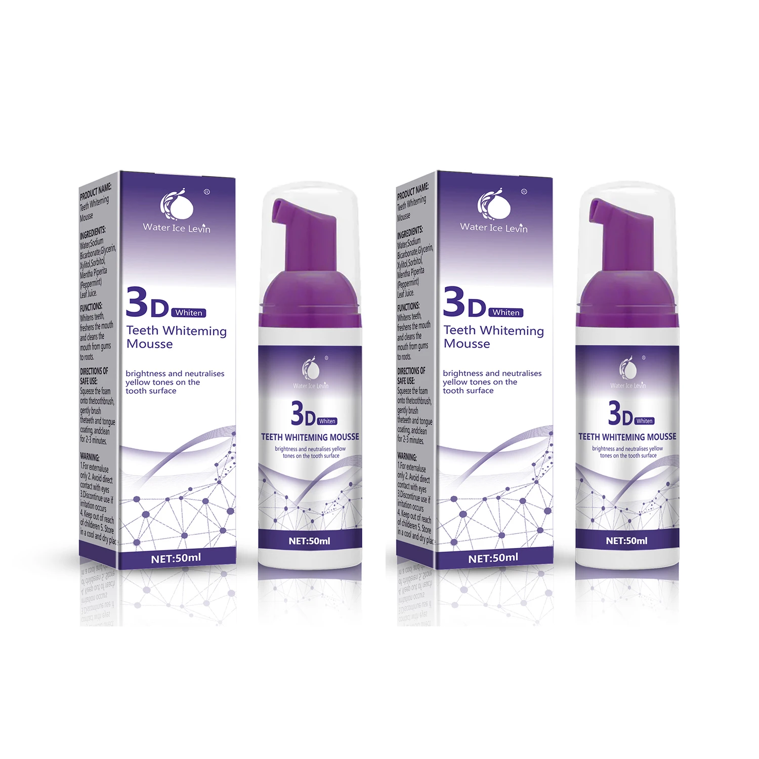 3D Mousse Toothpaste Water Ice Levin 50ml - Imagen 8