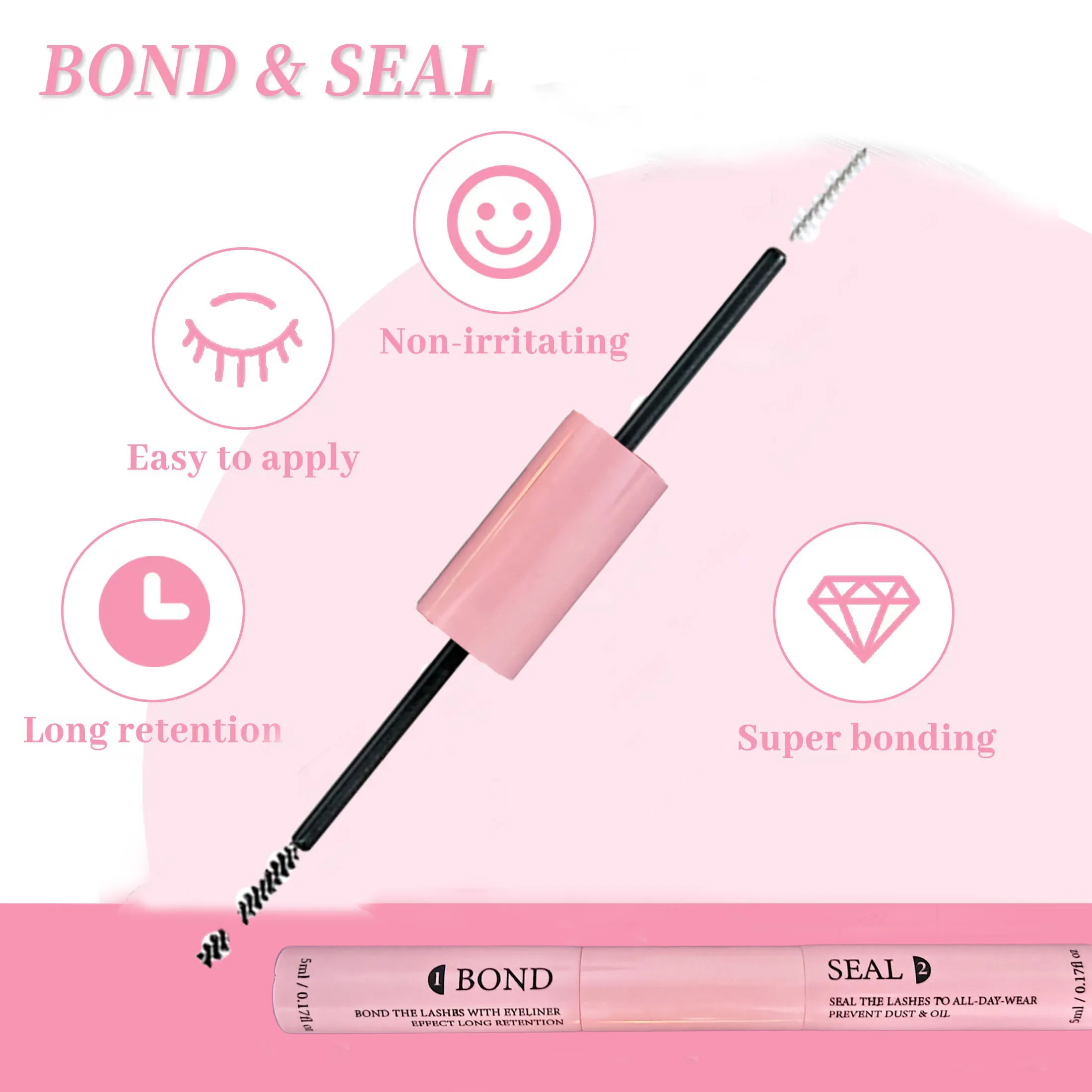 QIUNING LASHES Kit Pegamento Pestañas Bond & Sea - Imagen 4