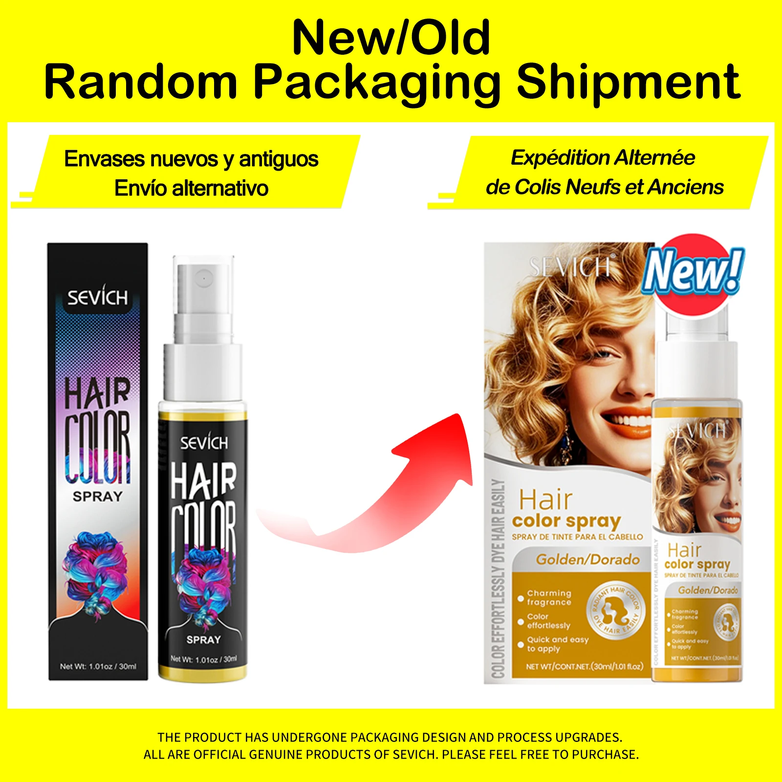 Spray de Color Temporal para Cabello Sevich 30 ml - Imagen 13