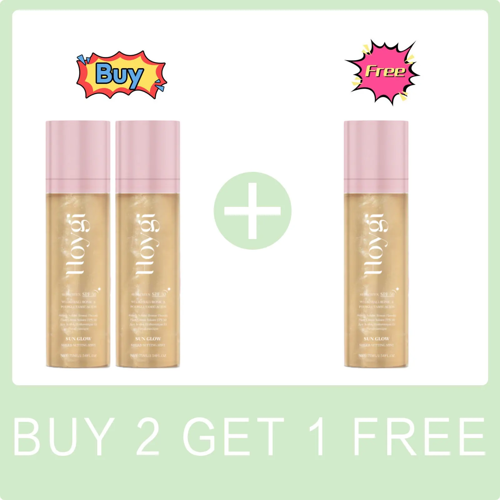Hoygi SPF50+ Setting Spray Oil Control - Imagen 8