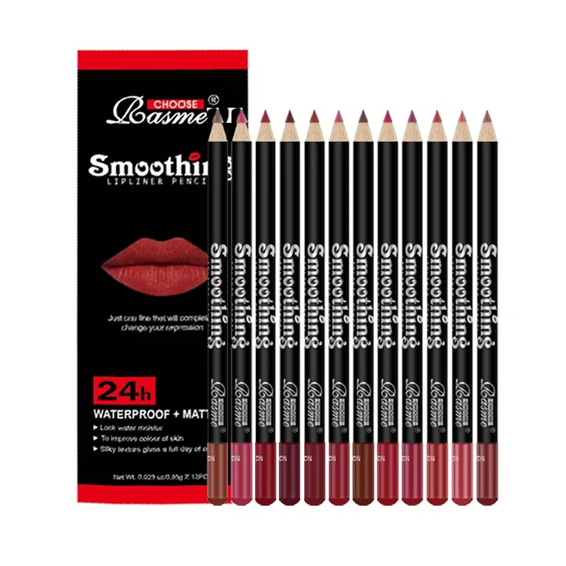Set de 12 Labiales de Larga Duración con Perfilador Profesional y Gloss Mate - Imagen 9