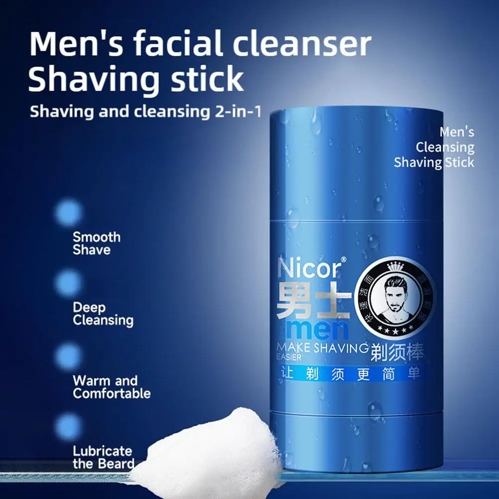 Men’s Shaving Cream Stick Mint Scent - Imagen 6