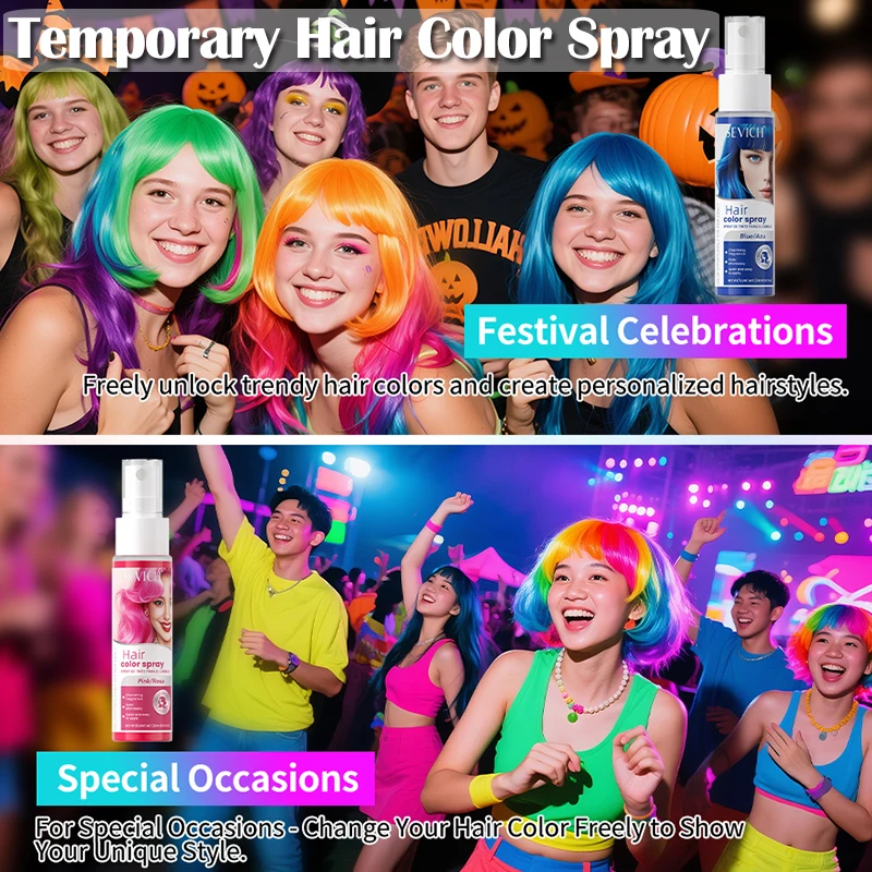 Spray de Color Temporal para Cabello Sevich 30 ml - Imagen 6