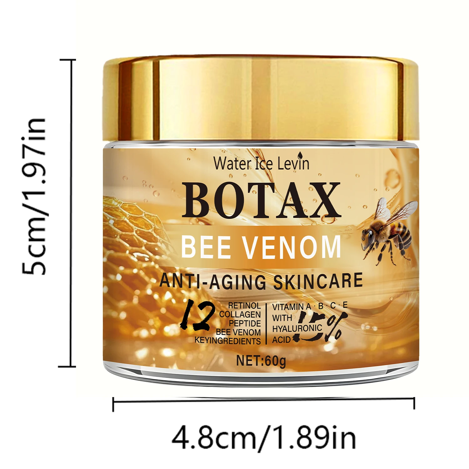 Crema Bee Venom Botax con retinol y ácido hialurónico - Imagen 6