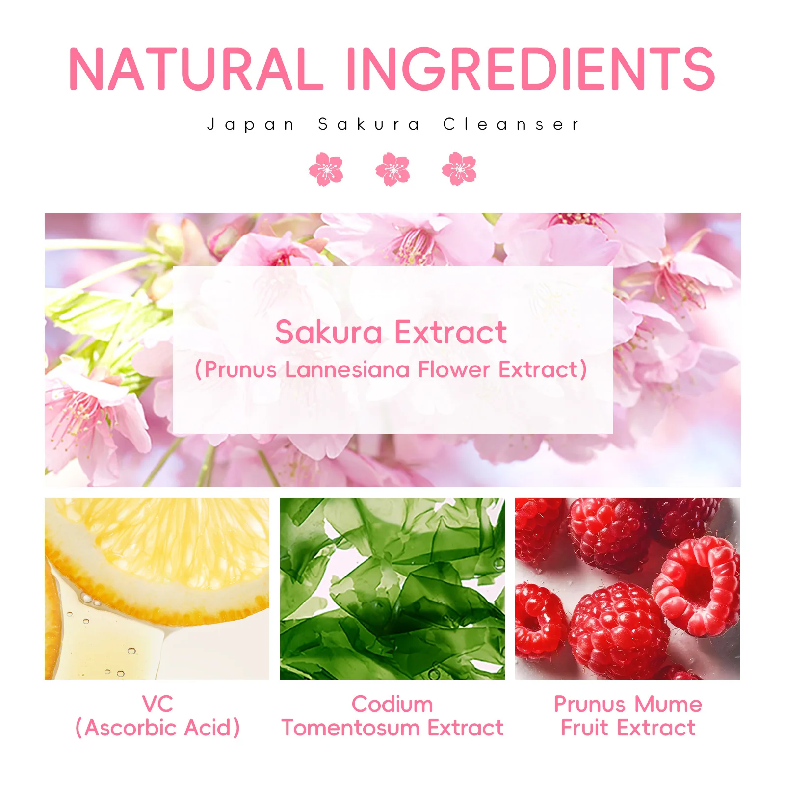 Limpiador Facial LAIKOU Sakura Cleanser - Imagen 6