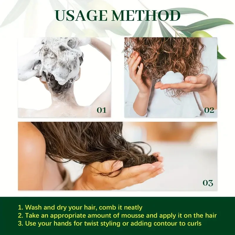 Mousse Capilar Antiencrespamiento con aceite de oliva - Imagen 4