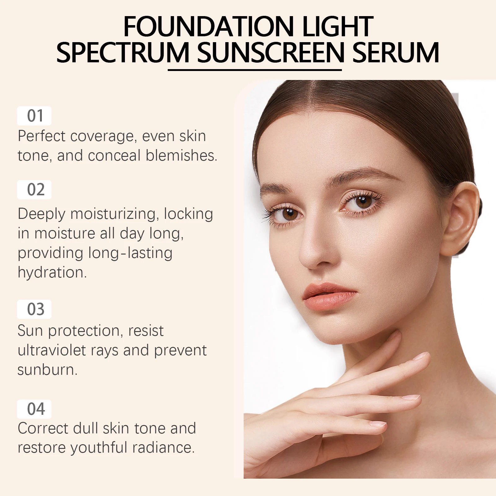 Base de Maquillaje Color Changing 4 en 1 Eelhope SPF 50 - Imagen 2