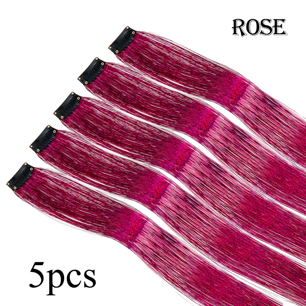 Kit de extensiones de cabello con brillo Hair Tinsel AliLeader (5 piezas) - Imagen 14