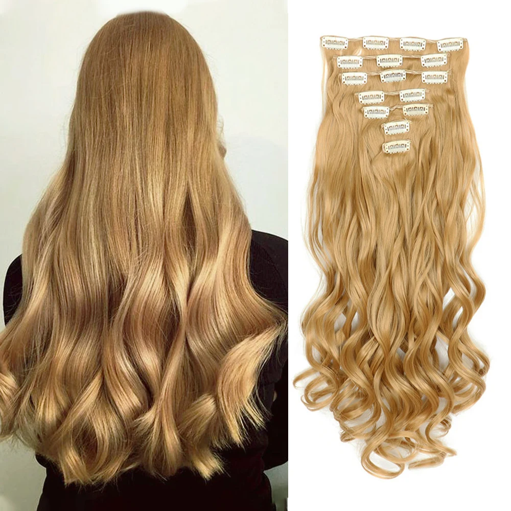 Extensiones de Cabello Clip-In JIAMEISI 22” Onduladas - Imagen 12