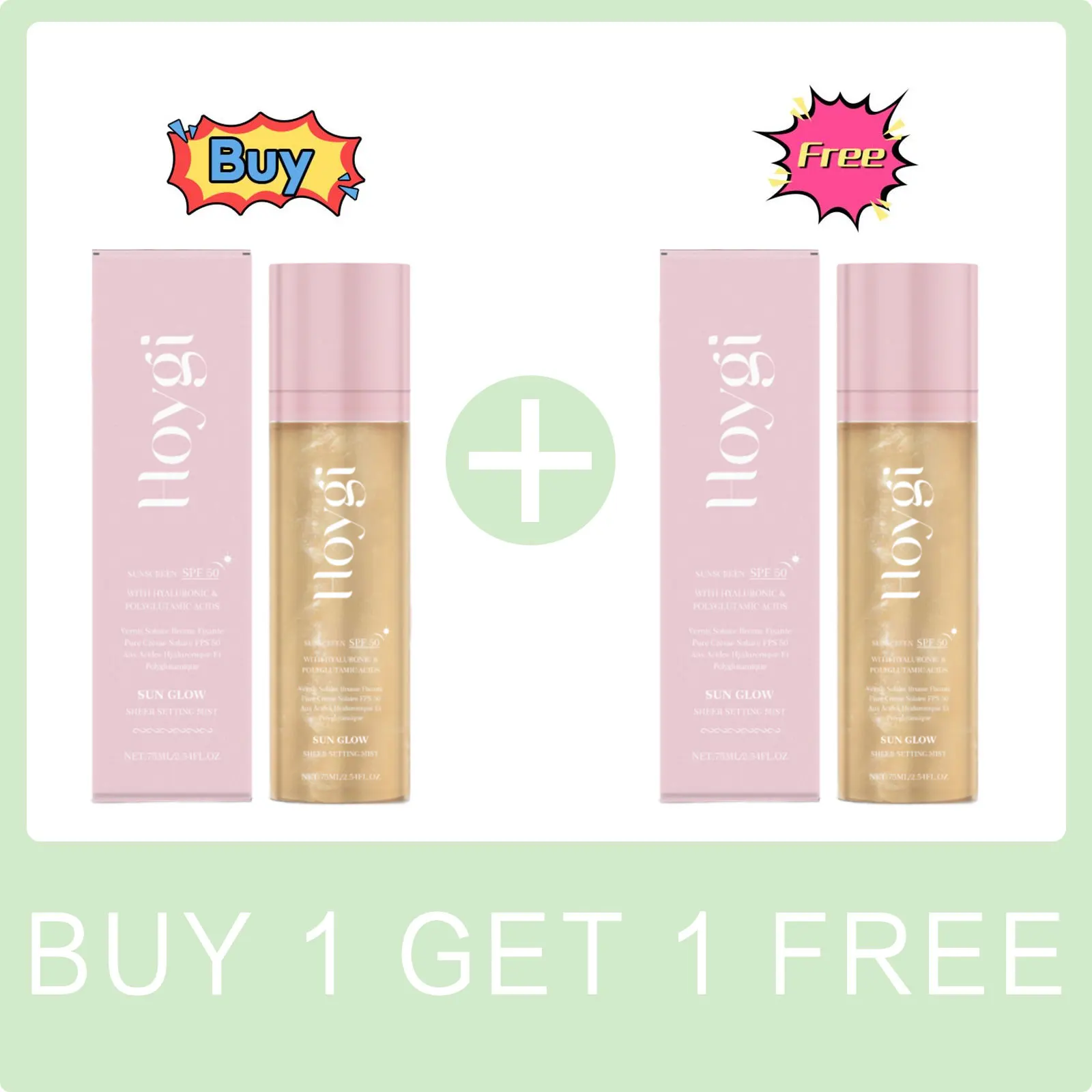 Hoygi SPF50+ Setting Spray Oil Control - Imagen 7