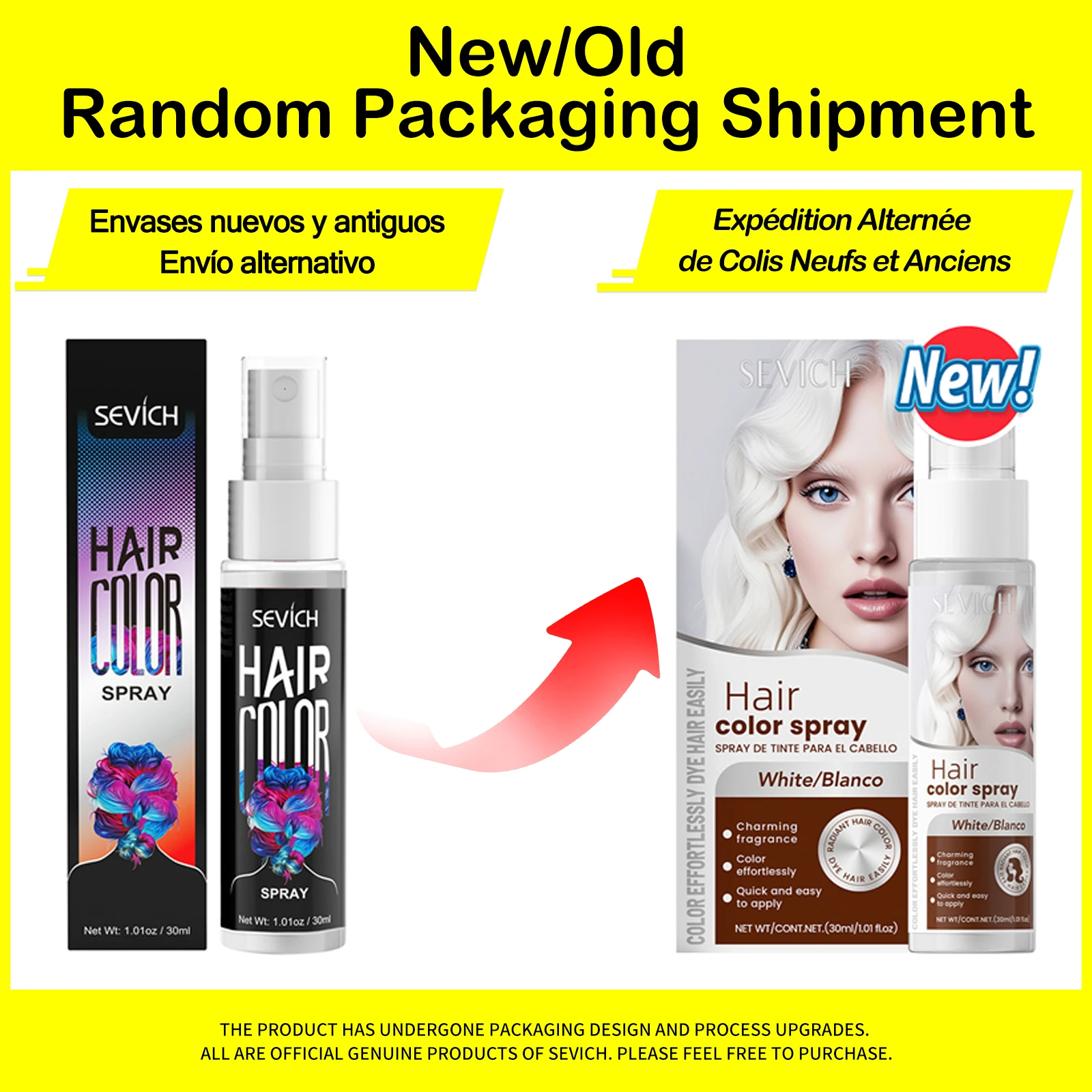 Spray de Color Temporal para Cabello Sevich 30 ml - Imagen 11