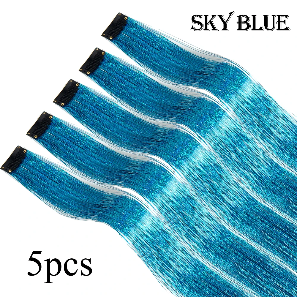 Kit de extensiones de cabello con brillo Hair Tinsel AliLeader (5 piezas) - Imagen 16