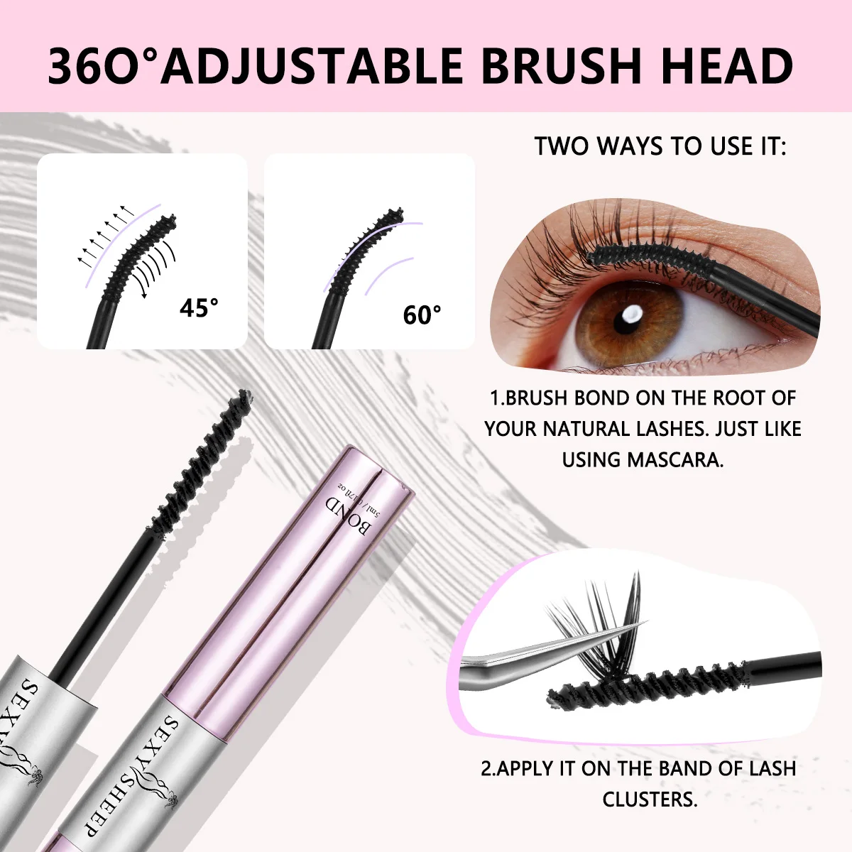 Lash Glue Bond and Seal 2 en 1 de SEXYSHEEP - Imagen 4