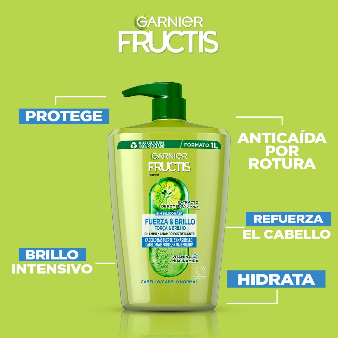 Garnier Fructis Shampoo Strength and Shine - Imagen 5