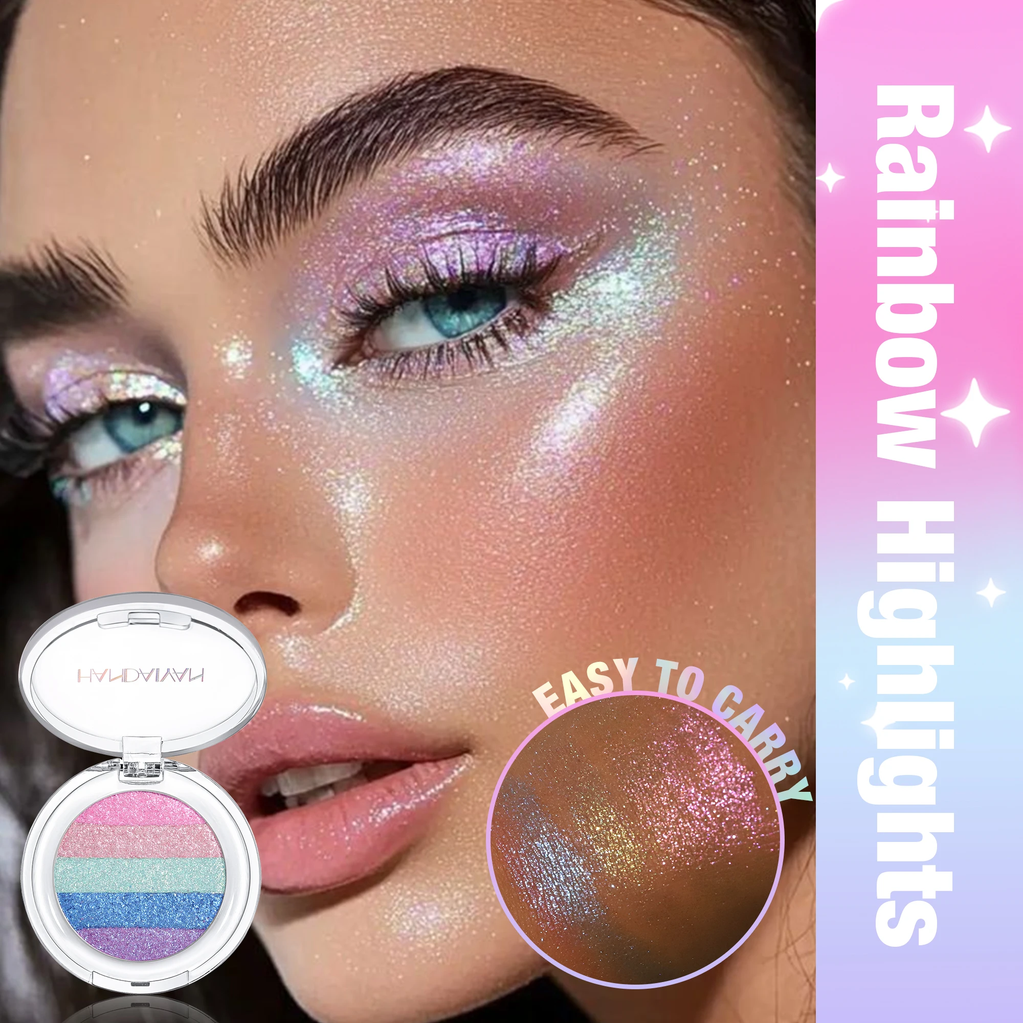 Paleta iluminadora arcoíris efecto camaleón - Imagen 5