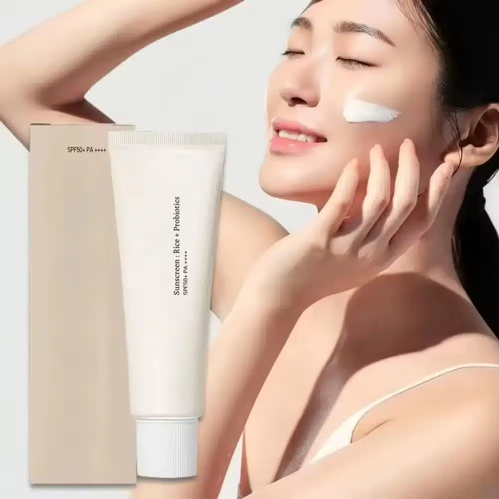 SPF50+ Sunscreen Korean Rice Probiotic Cream - Imagen 2