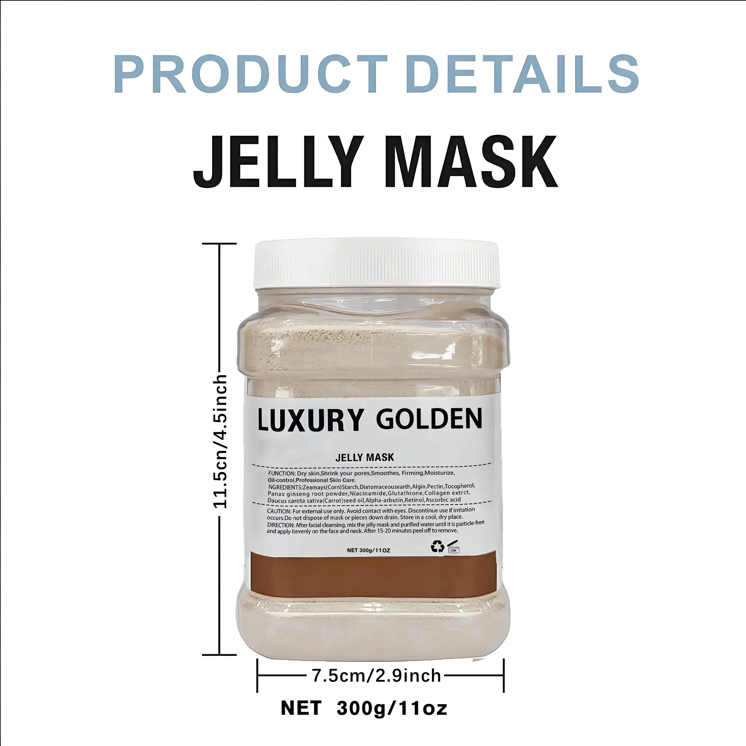 Mascarilla facial jelly de hidrogel - Imagen 3