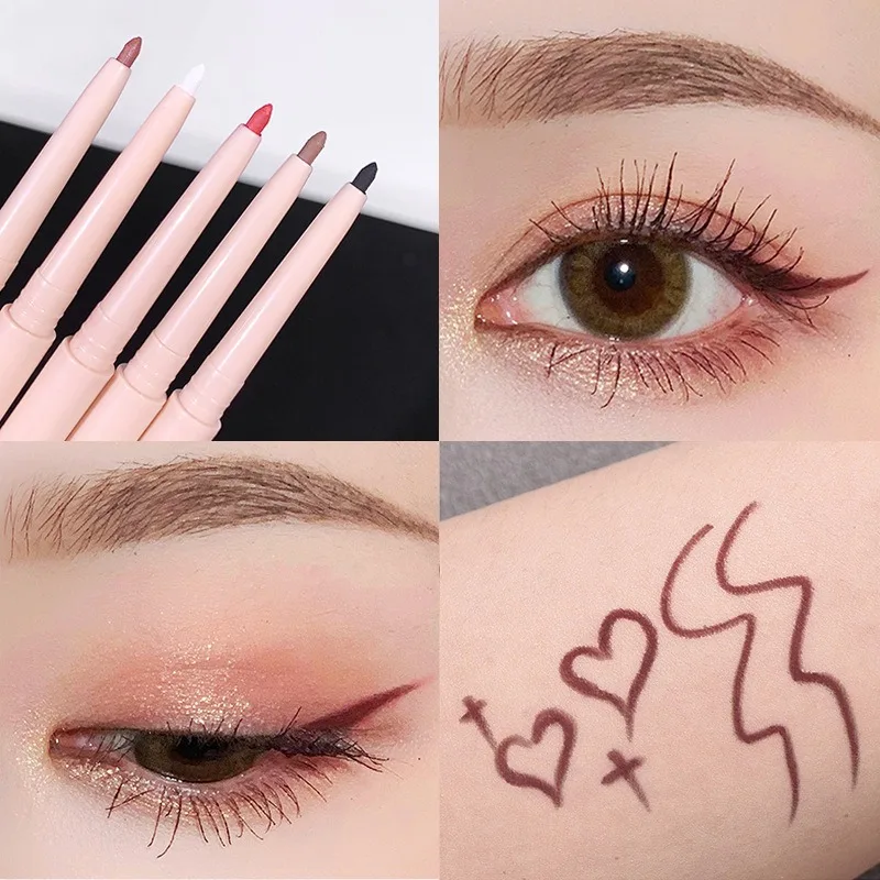 Matte Red Brown Eyeliner Gel Pencil - Imagen 3