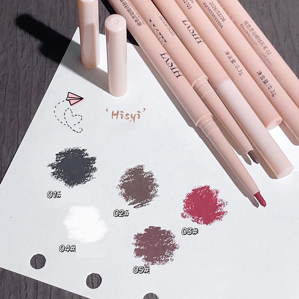 Matte Red Brown Eyeliner Gel Pencil - Imagen 4