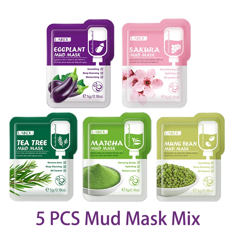 LAIKOU 5pcs Mud Mask - Imagen 7