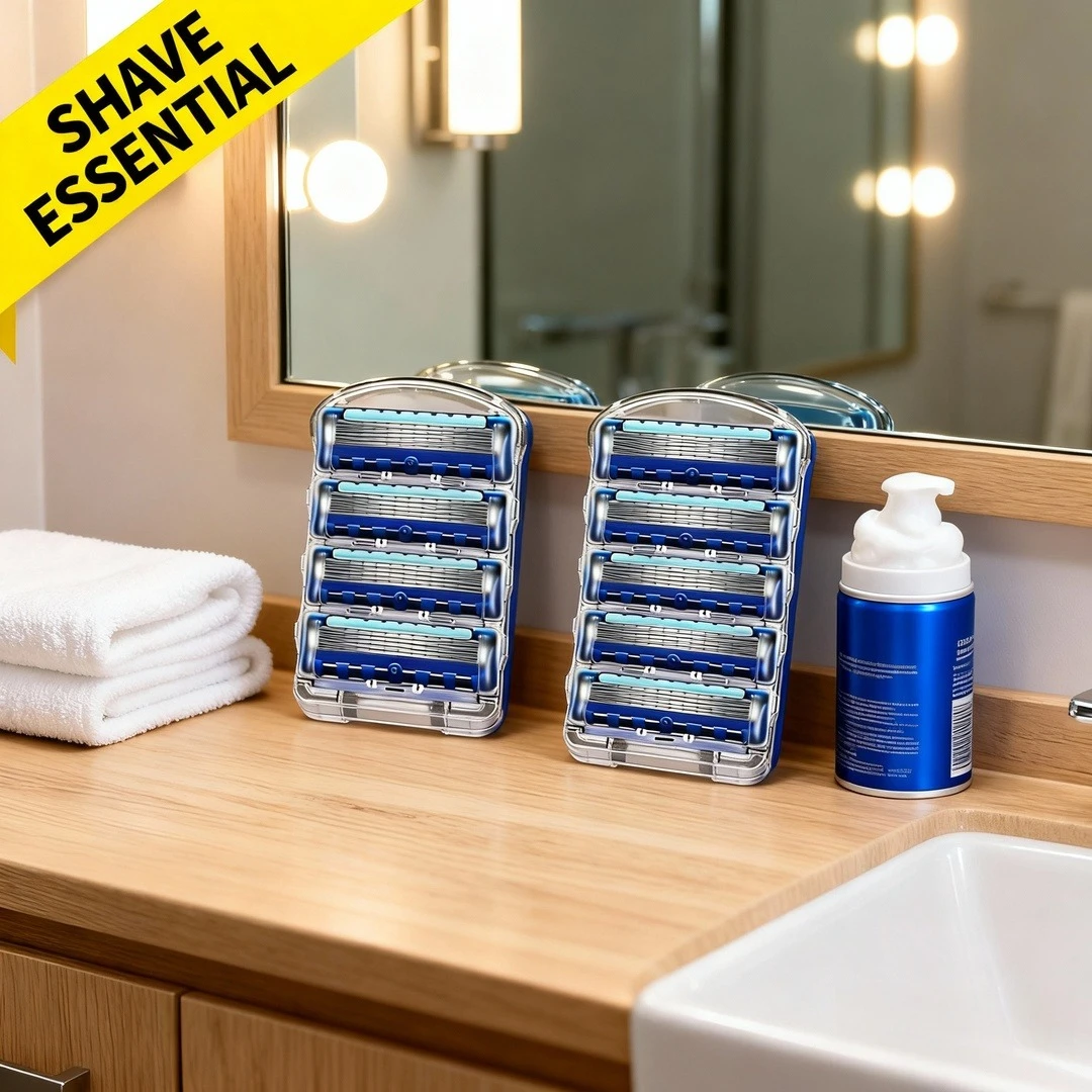 Universal 5 Layer Manual Razor Replacement Blades Head Set - Imagen 2