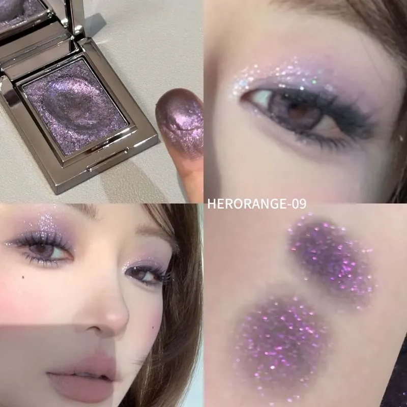 HERORANGE Metallic Glitter Pearlescent Eyeshadow Cream - Imagen 8