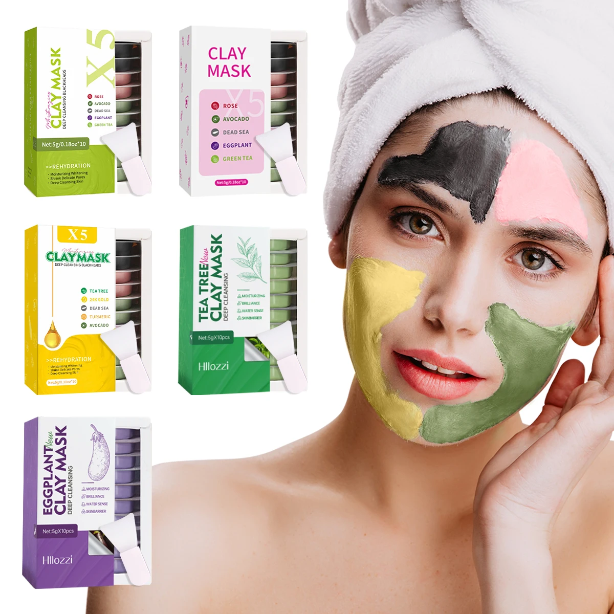 Hllozzi Facial Cleansing Mud Mask