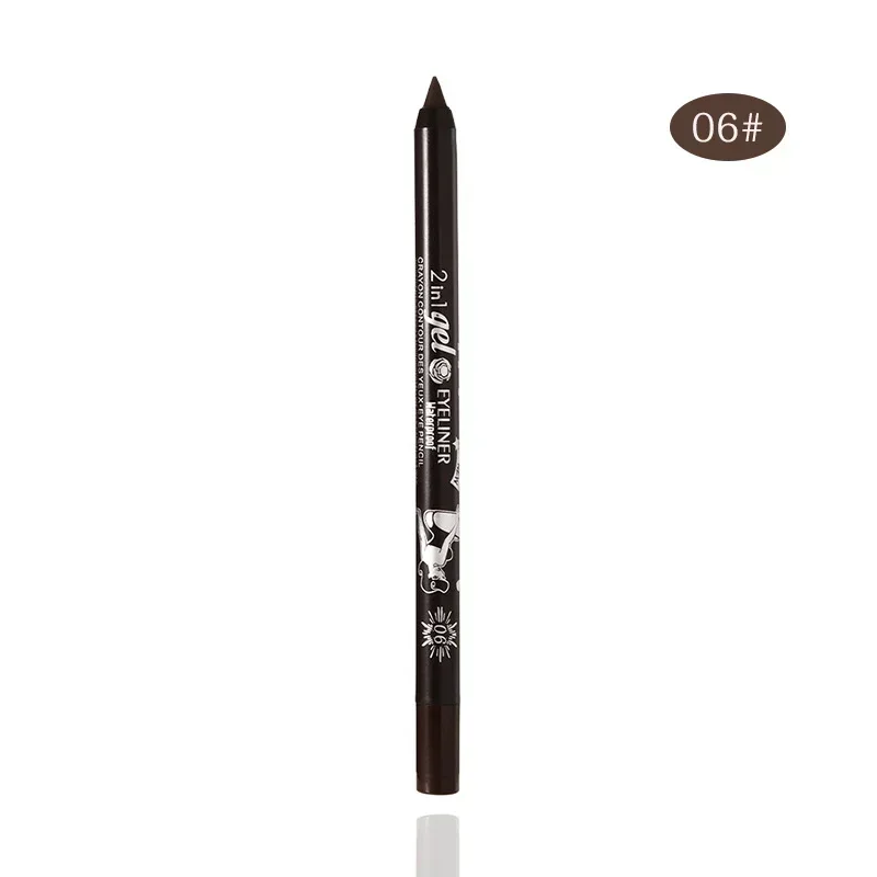 Waterproof Eyeliner Gel Pencil Red Brown White - Imagen 14
