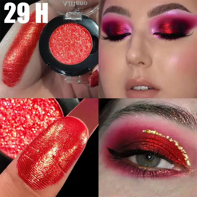 Afflano Shimmer Glitter Eyeshadow Palette - Imagen 16