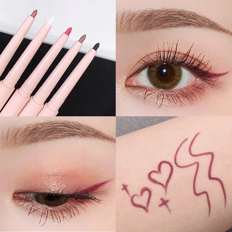Matte Red Brown Eyeliner Gel Pencil - Imagen 8