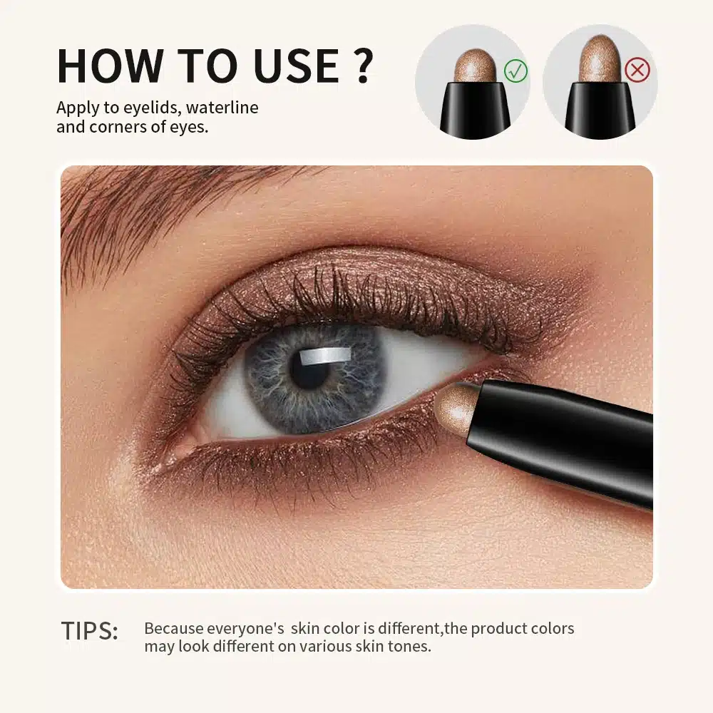 Eyeshadow Stick 10 Colors Shimmer and Matte - Imagen 6