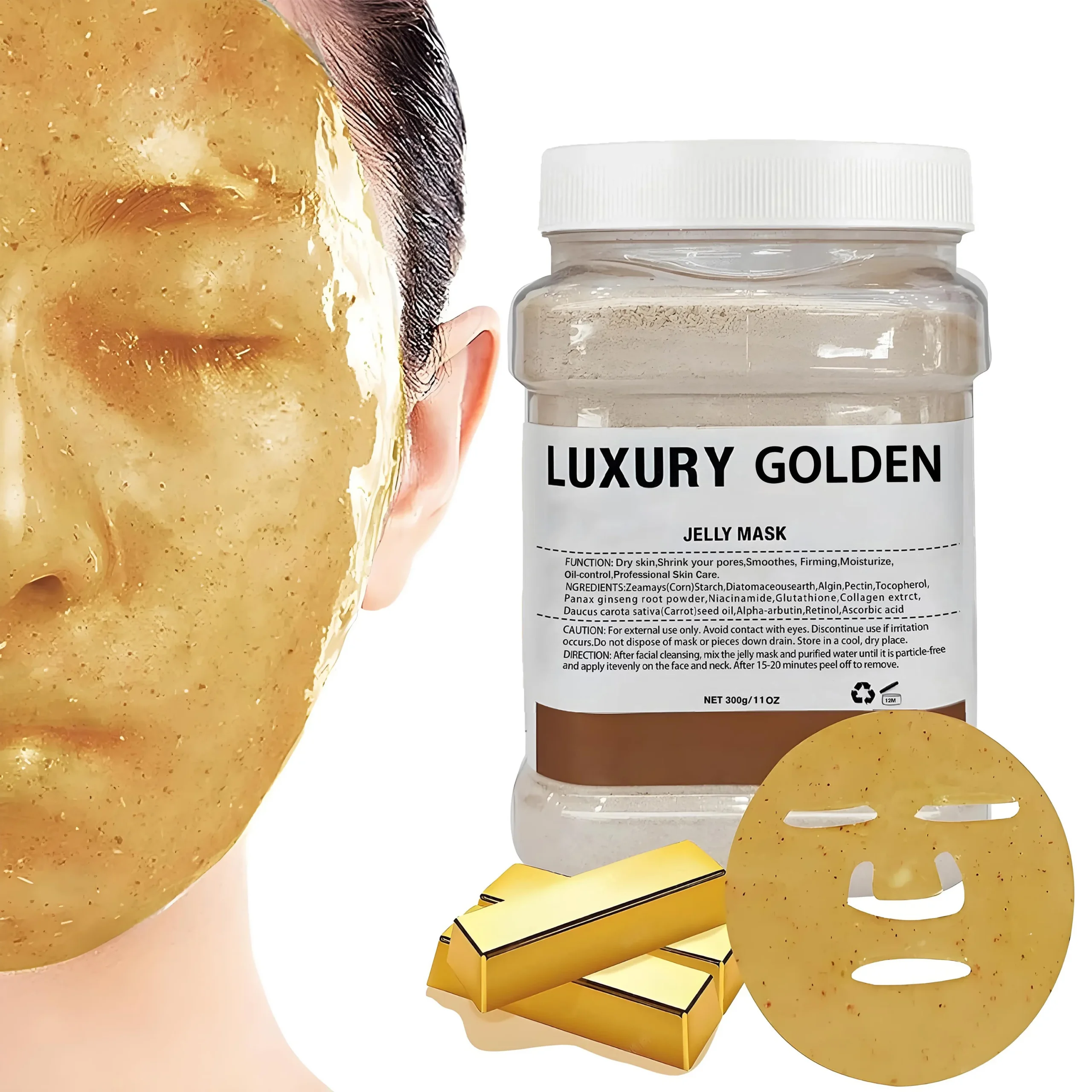 Mascarilla facial jelly de hidrogel