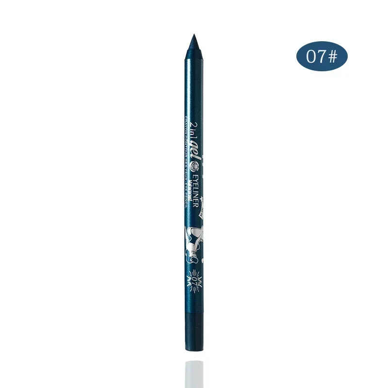 Waterproof Eyeliner Gel Pencil Red Brown White - Imagen 9