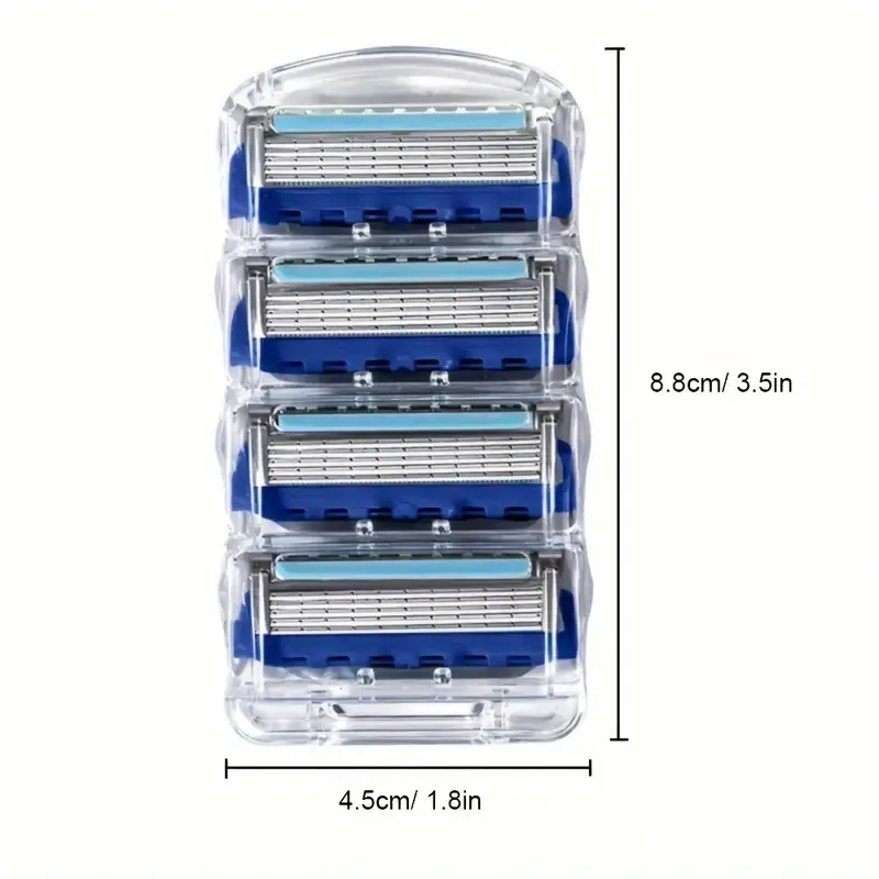 Universal 5 Layer Manual Razor Replacement Blades Head Set - Imagen 3