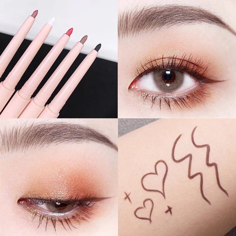 Matte Red Brown Eyeliner Gel Pencil - Imagen 9