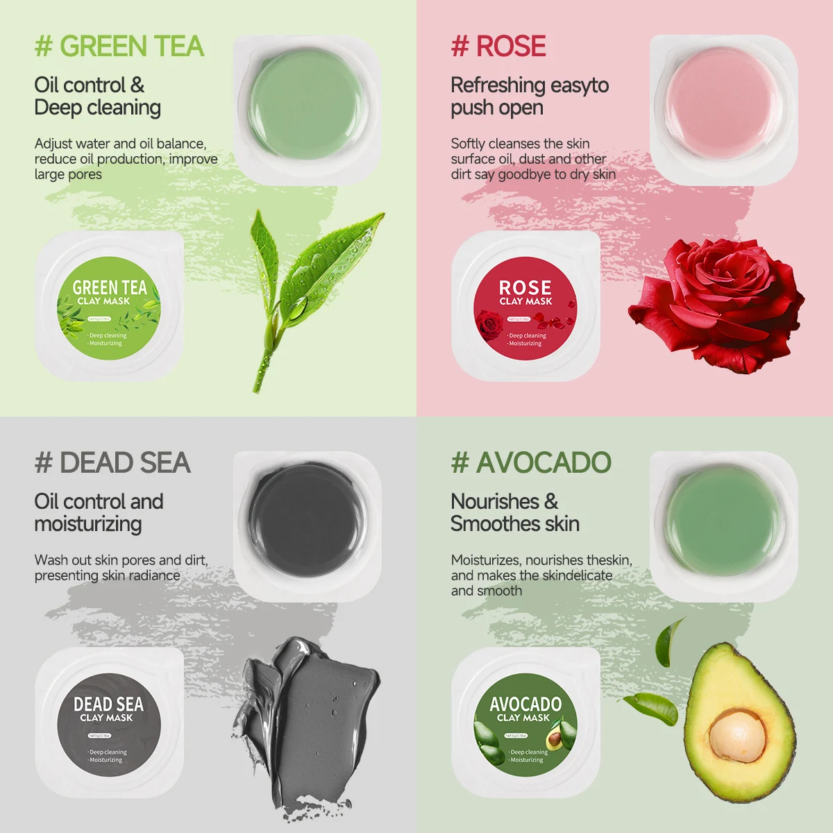 Hllozzi Facial Cleansing Mud Mask - Imagen 3