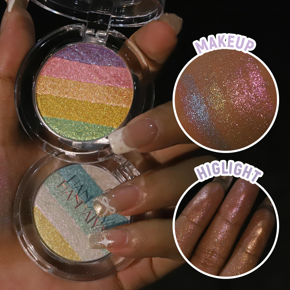 Paleta iluminadora arcoíris efecto camaleón - Imagen 4