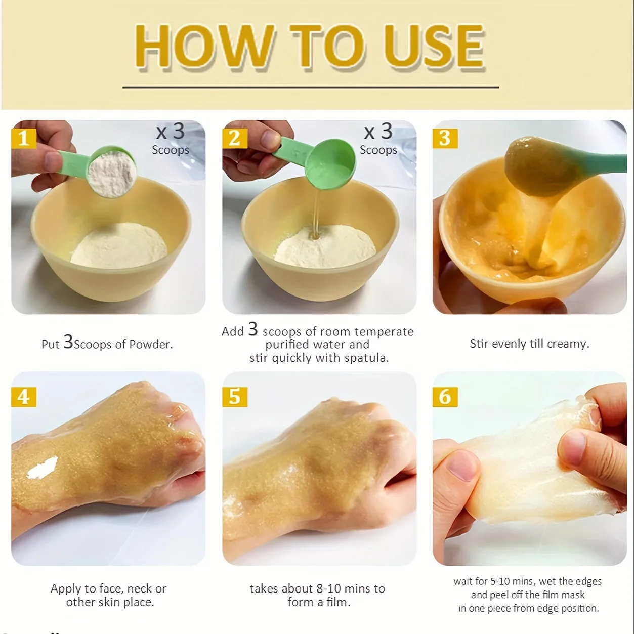 Mascarilla facial jelly de hidrogel - Imagen 4